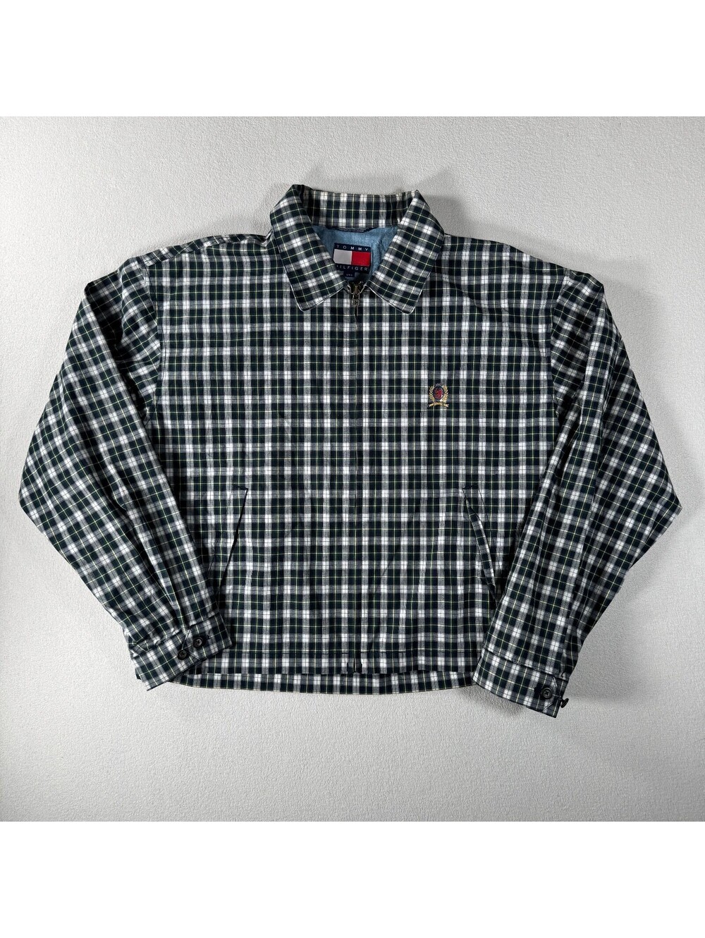 Vintage Tommy Hilfiger Men's Plaid Herrington Jacket  Size L